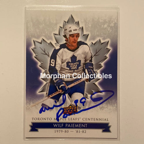 Wilf Paiement Autographed Card - Leaf Centennial #63