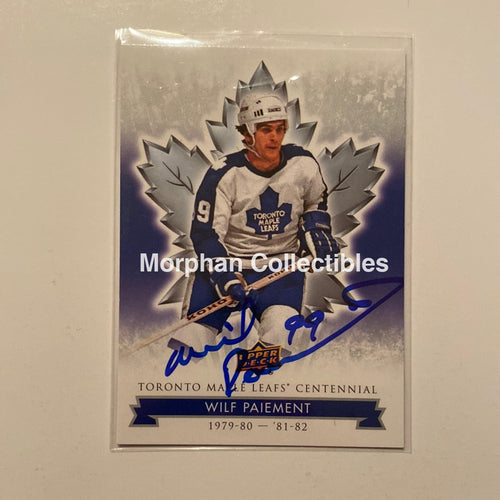 Wilf Paiement Autographed Card - Leaf Centennial #63