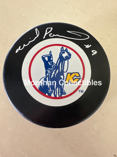 Wilf Paiement - Autographed Puck - Kansas City Scouts Puck