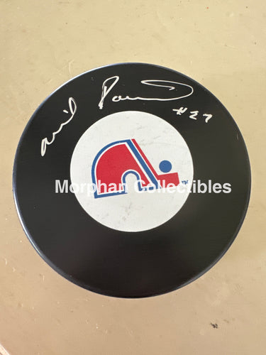 Wilf Paiement - Autographed Puck - Quebec Nordiques Puck