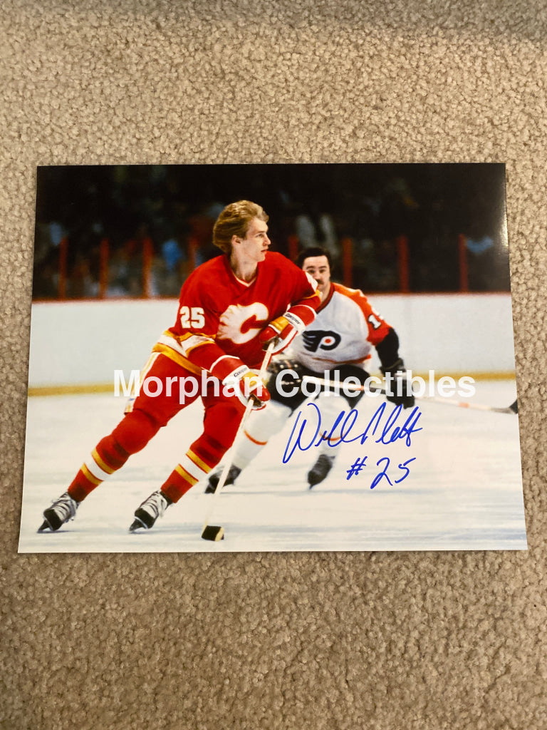 Willi Plett - Autographed 8X10 Photo Calgary Flames