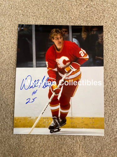 Willi Plett - Autographed 8X10 Photo Calgary Flames