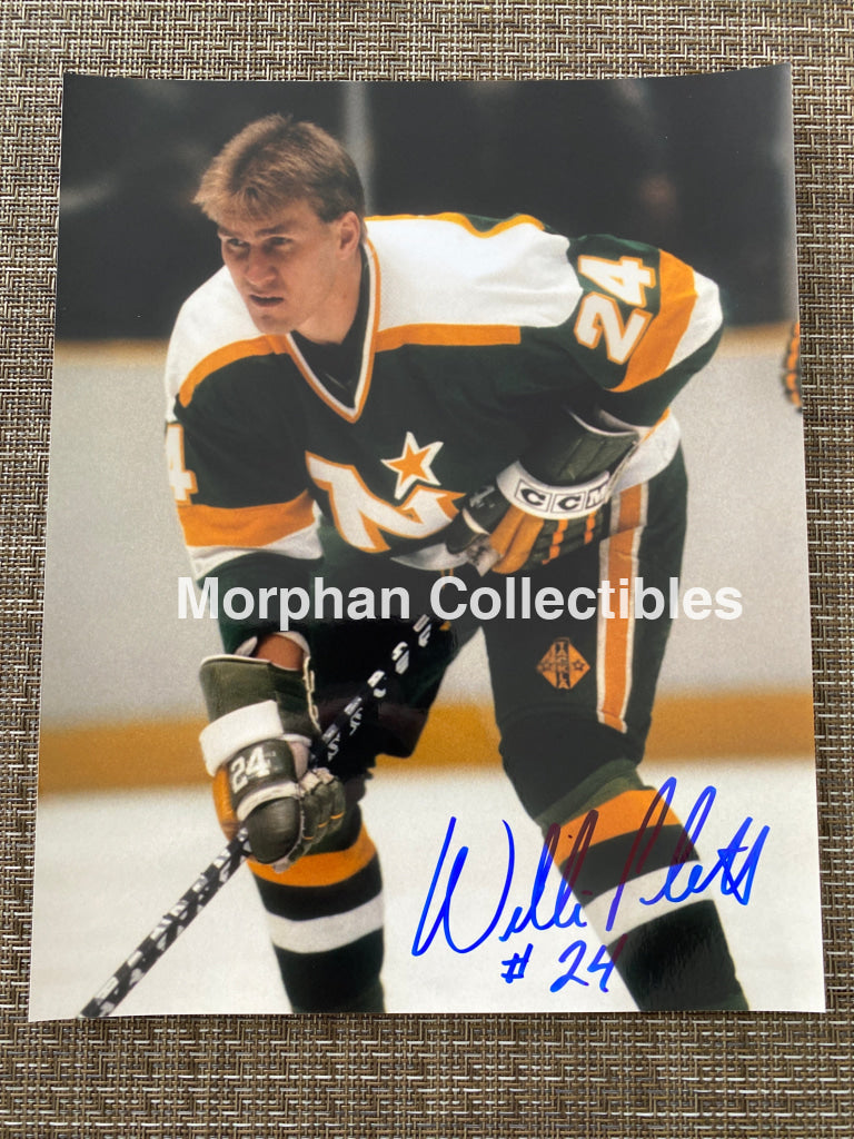 Willi Plett - Autographed 8X10 Photo Minnesota North Stars