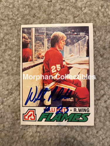 Willi Plett - Autographed Card 1977-78 Opc