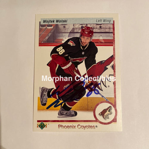 Wojtek Wolski - Autographed Card 2010-11 Upper Deck