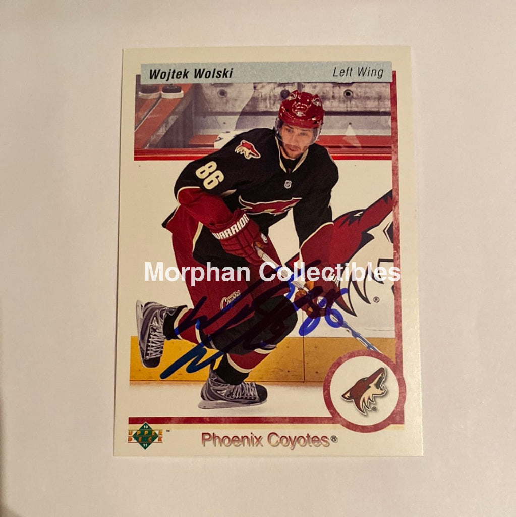 Wojtek Wolski - Autographed Card 2010-11 Upper Deck