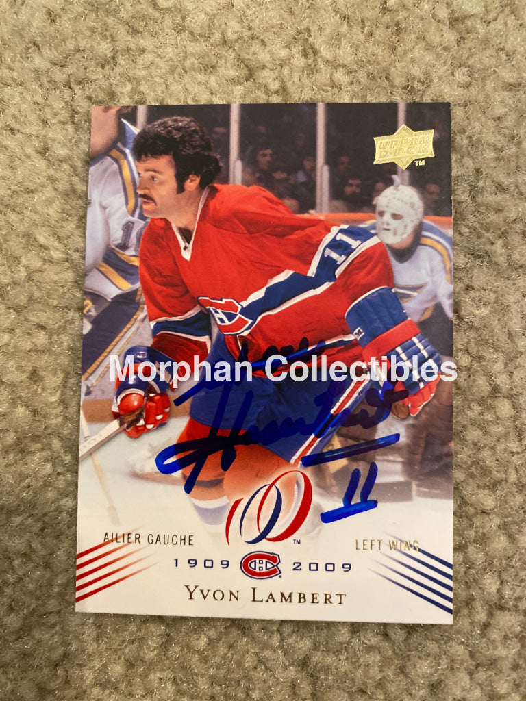 Yvon Lambert - Autographed Card Montreal Centennial