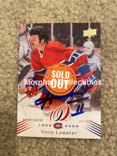 Yvon Lambert - Autographed Card Montreal Centennial