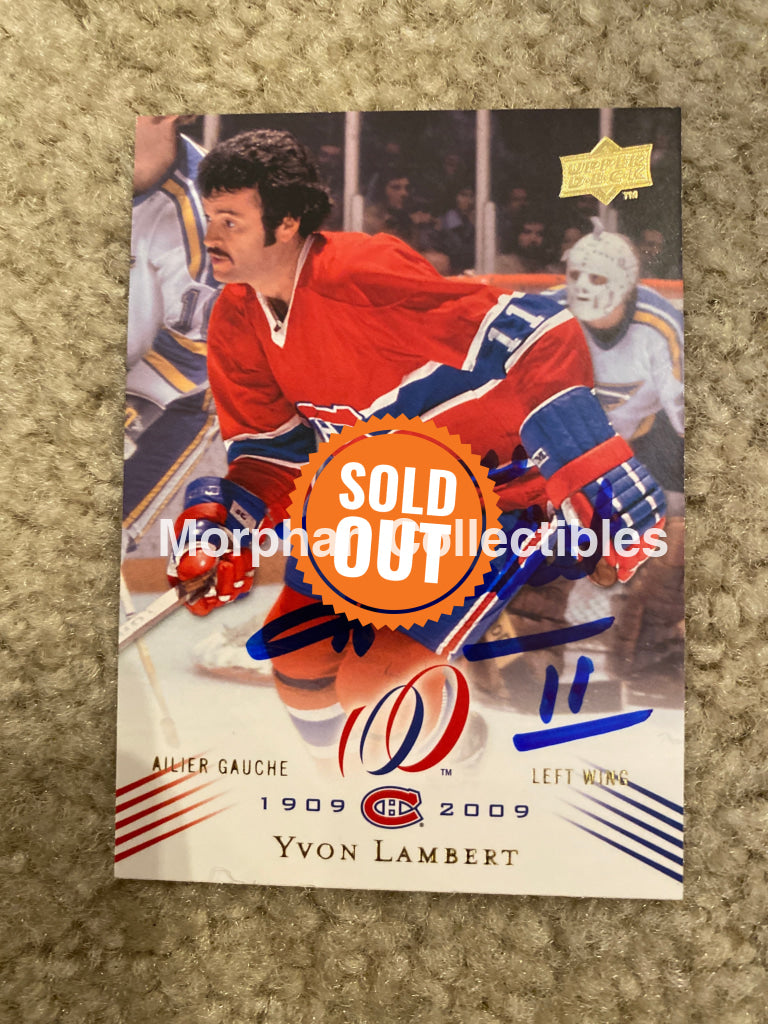 Yvon Lambert - Autographed Card Montreal Centennial