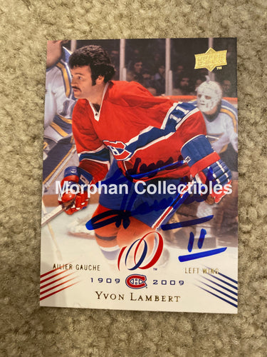 Yvon Lambert - Autographed Card Montreal Centennial