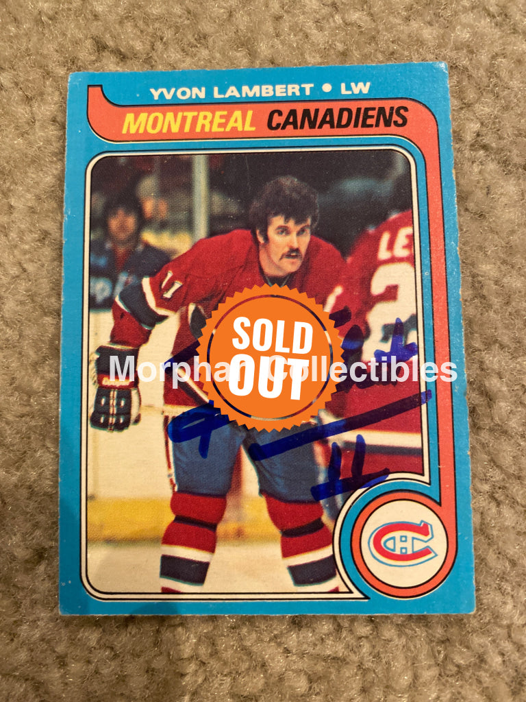 Yvon Lambert - Autographed Card Opc 1979-80