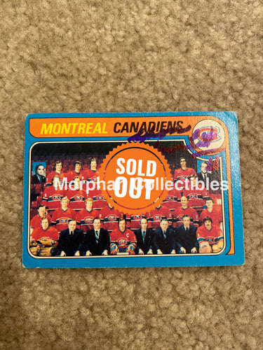 Yvon Lambert - Autographed Card Opc 1979-80 Montreal Team