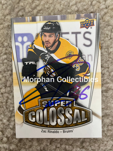 Zac Rinaldo - Autographed Card Upper Deck 2016/17
