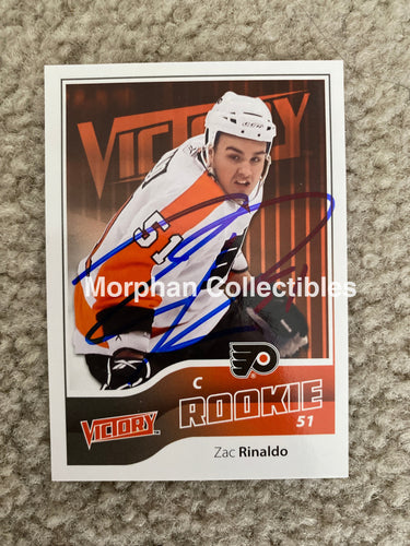 Zac Rinaldo - Autographed Card Upper Deck Victory 2011/12